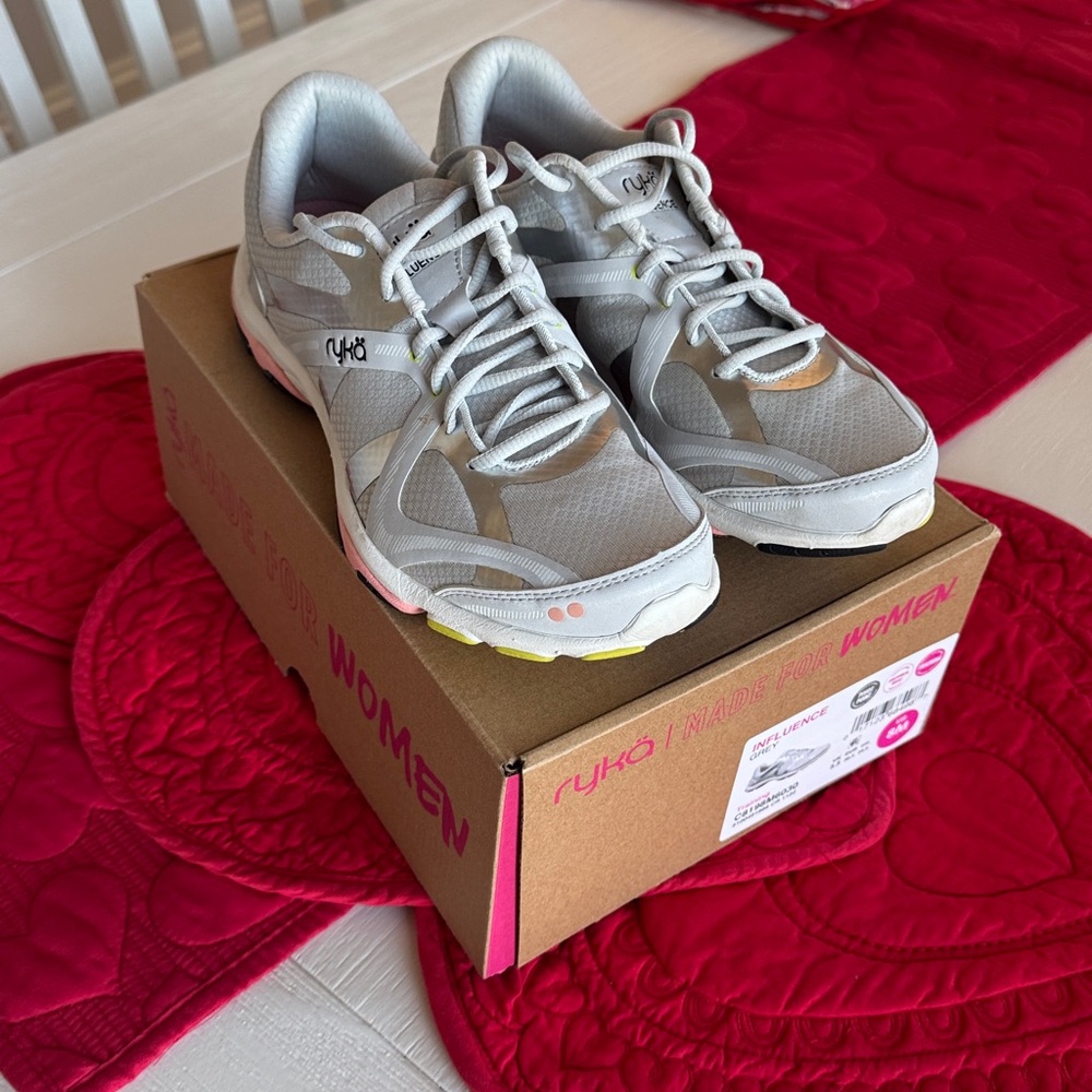 Ryka Women's Influence Athletic Shoes - Gray and Pink